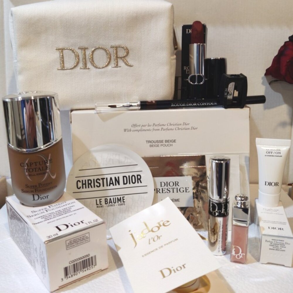 Dior Beauty 'Darker Complexion Face Care & Color Bundle' New 13 Items